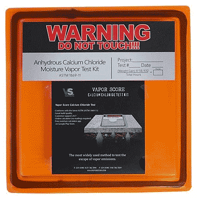 Calcium Chloride Moisture Test Kits