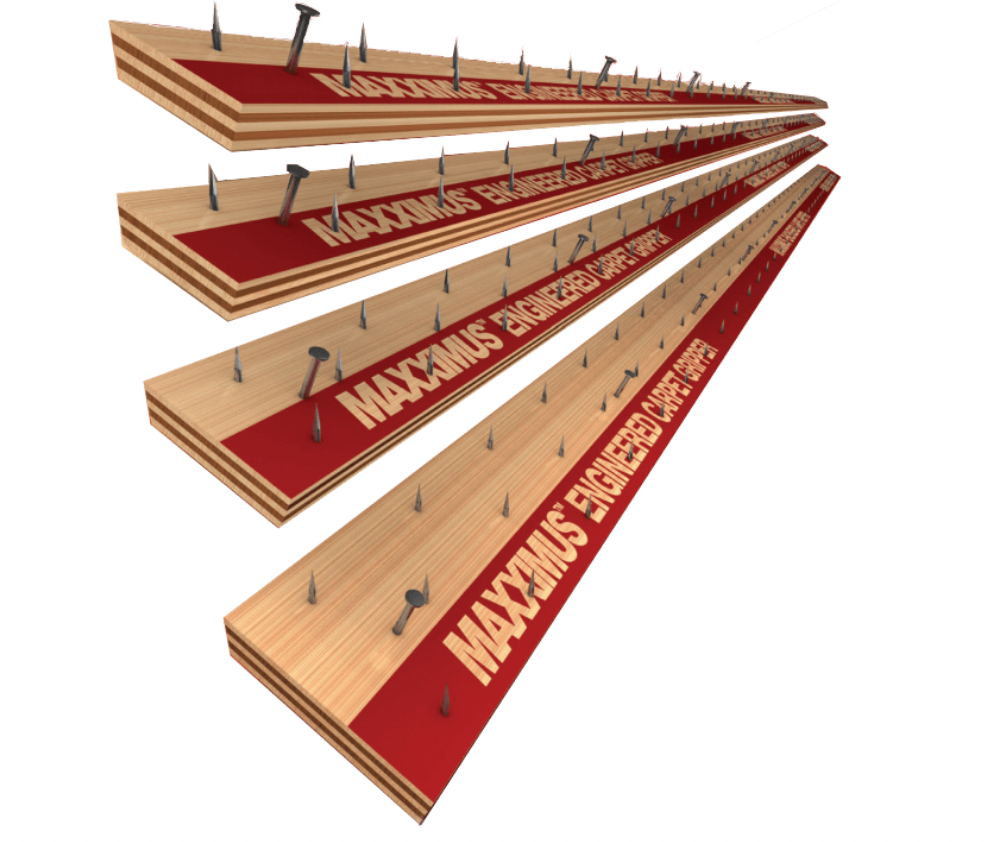 1" Wood Tack Strip - 3/4" x 13g Nails