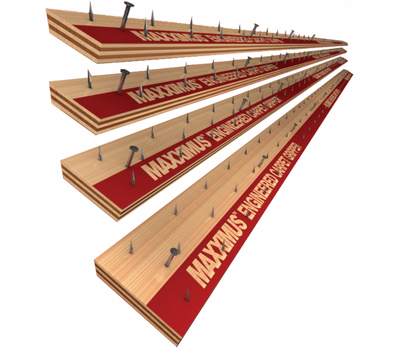 1" Wood Tack Strip - 3/4" x 13g Nails