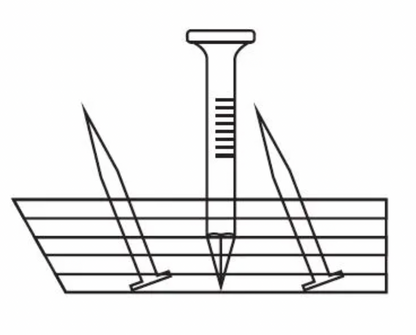1" Concrete Tack Strip - 11/16" x 12g Nails