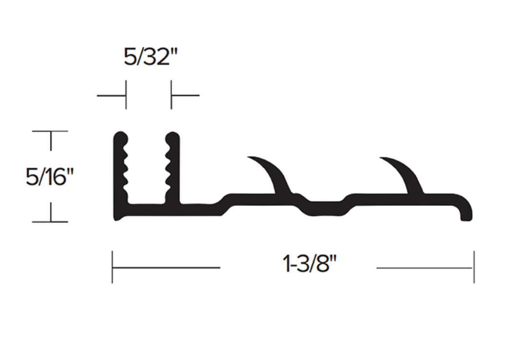 5/16” Pinned Insert Metal Track 110