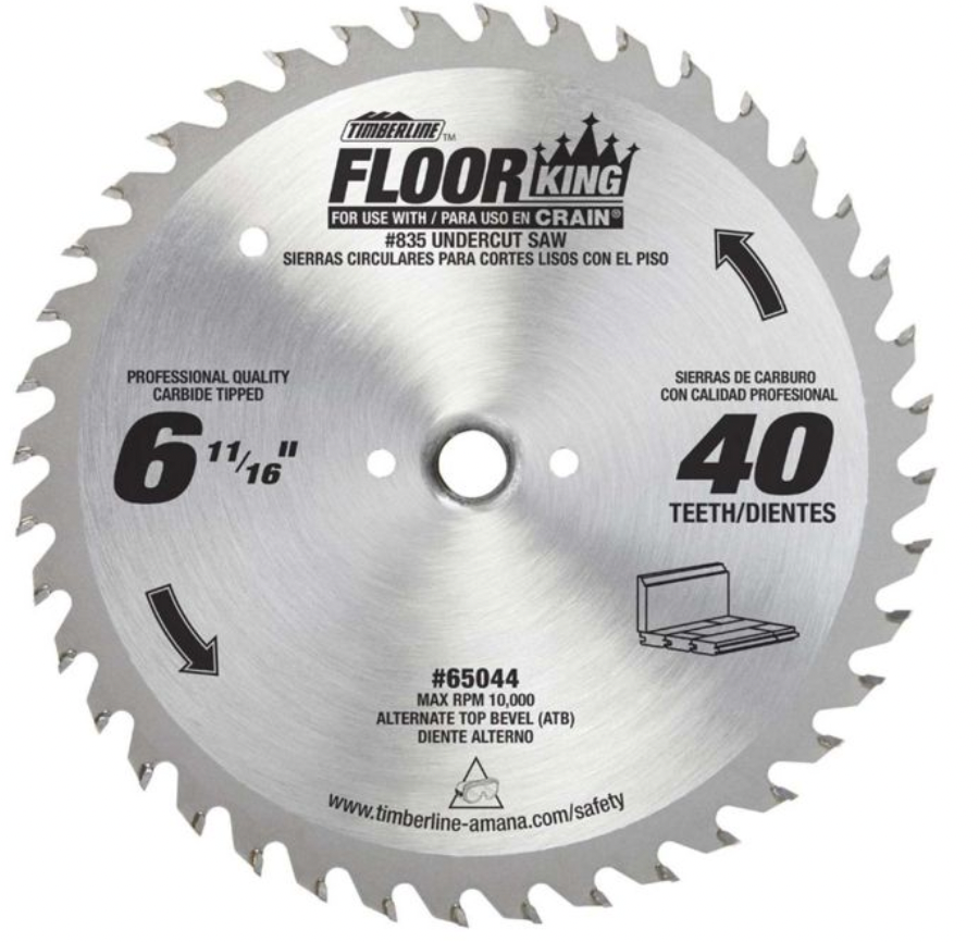 Undercut Saw Blade for Crain 835