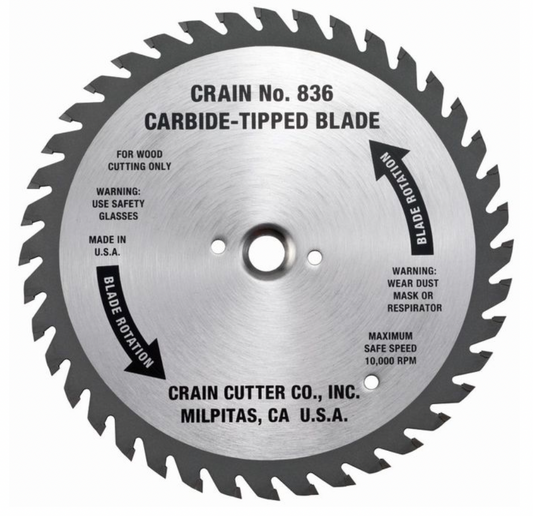 836 Carbide Saw Blade for UnderCut Saw 835