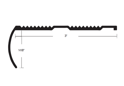 3" Commercial Stair Nose 609