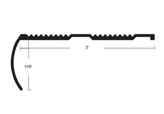3" Commercial Stair Nose 609