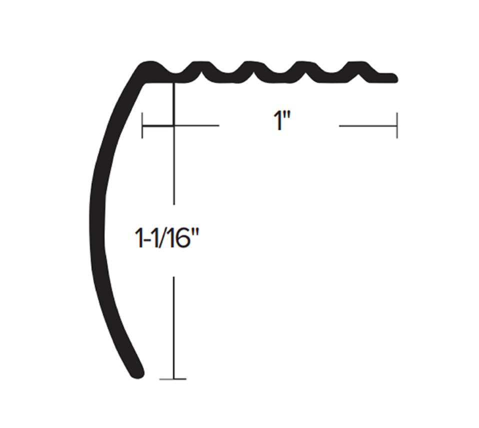 1" Standard Stair Nose 611