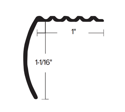 1" Standard Stair Nose 611