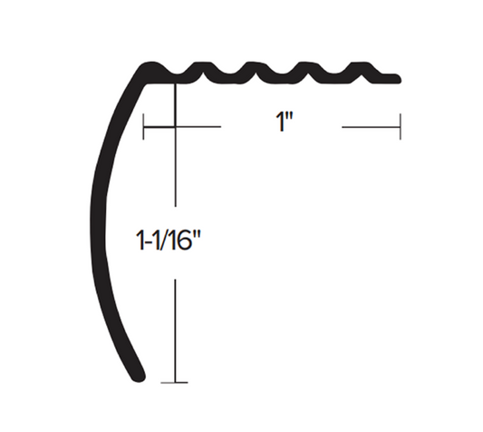 1" Standard Stair Nose 611