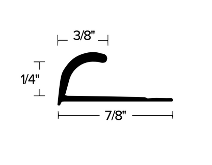 1/4" Rounded Coving Cap 400