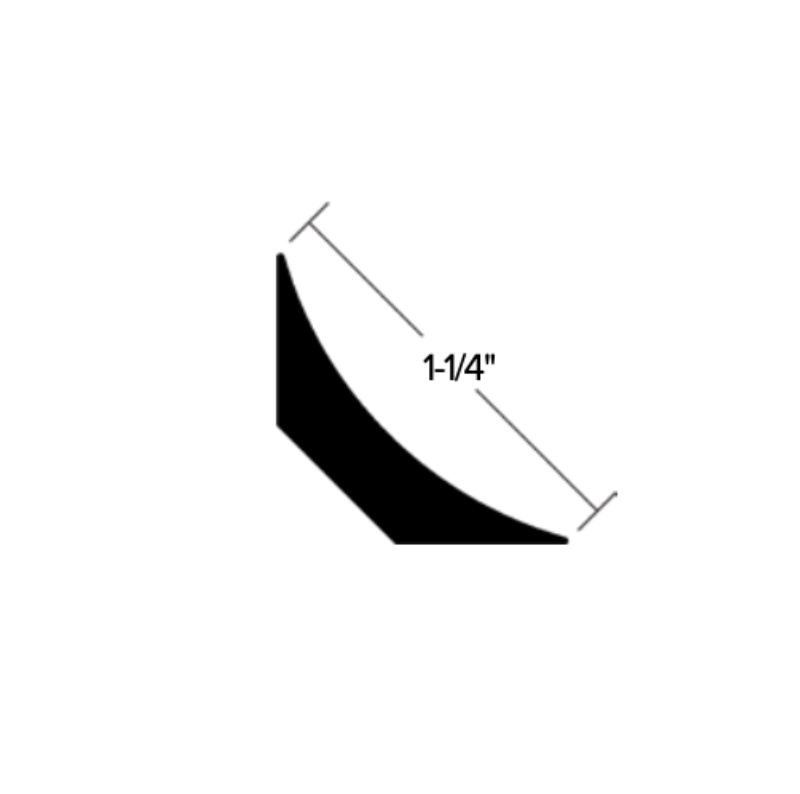 PVC Cove Stick 1-1/4"