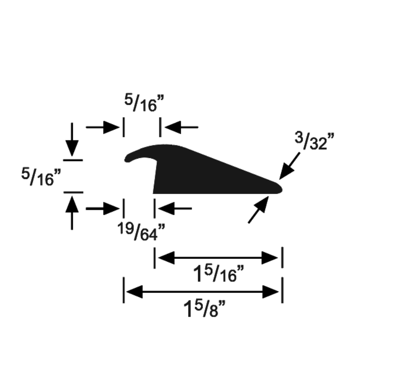 3/8" Carpet Reducer 196