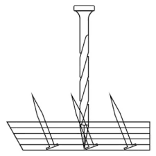 1-1/4" Elasticel Tack Strip - 1-1/4" x 12g Nails
